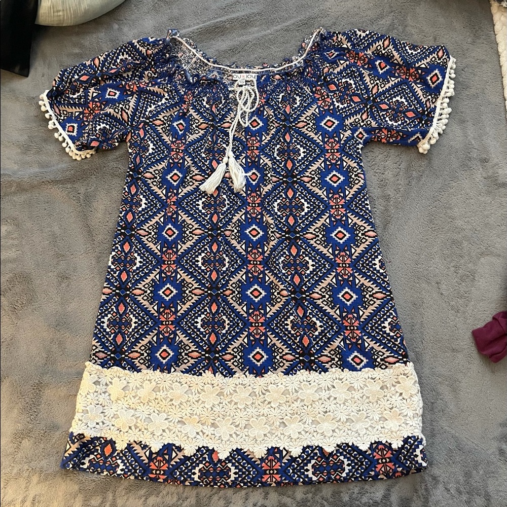 Aztec print dress